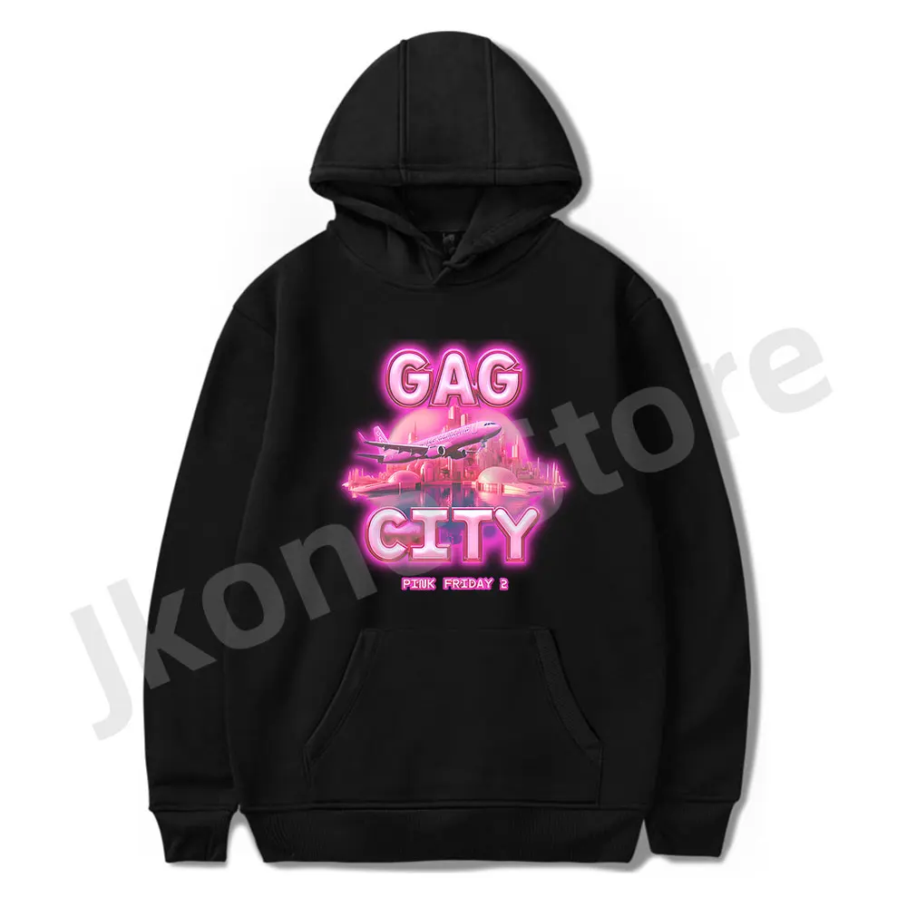 Nicki Minaj GAG City Hoodies Pink Friday 2 Album Merch Women Men Fashion Casual Long Sleeve Sweatshirts
Nicki Minaj GAG City Hoodies Pink Friday 2 Album Merch Women Men Fashion Casual Long Sleeve Sweatshirts