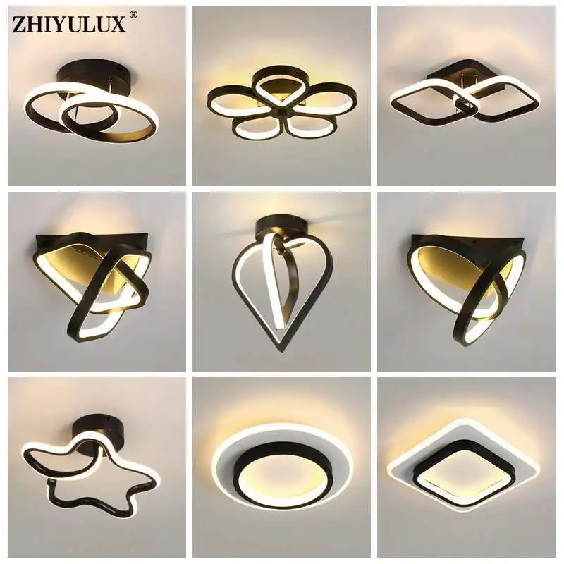 Simple Black White Round Square New Modern LED Ceiling Lights Living Room Chandelier Bedroom Aisle Corridor Lamp Indoor Lighting
Simple Black White Round Square New Modern LED Ceiling Lights Living Room Chandelier Bedroom Aisle Corridor Lamp Indoor Lighting
