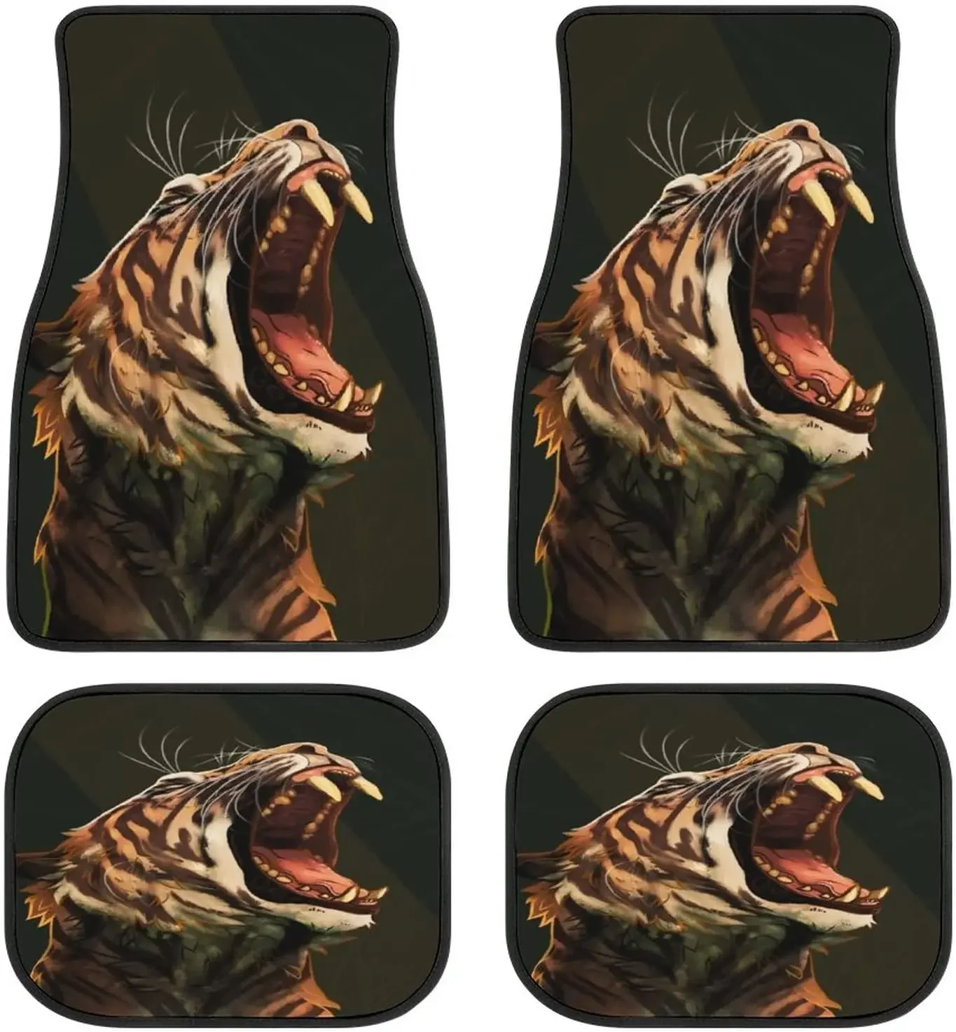 Animal Car Mats Tiger Roar Universal Fit Car Floor Mats Fashion Soft Waterproof Car Carpet FrontRear 4 Pieces Full Set Fit for
Animal Car Mats Tiger Roar Universal Fit Car Floor Mats Fashion Soft Waterproof Car Carpet FrontRear 4 Pieces Full Set Fit for
