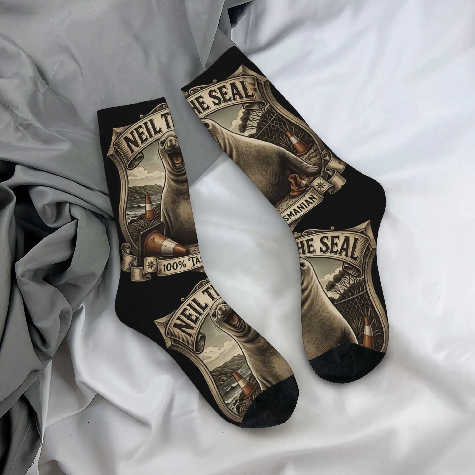 Harajuku Neil The Seal Animal Lover Skateboard Socks Polyester Middle Tube Socks for Unisex Non-slip
Harajuku Neil The Seal Animal Lover Skateboard Socks Polyester Middle Tube Socks for Unisex Non-slip
