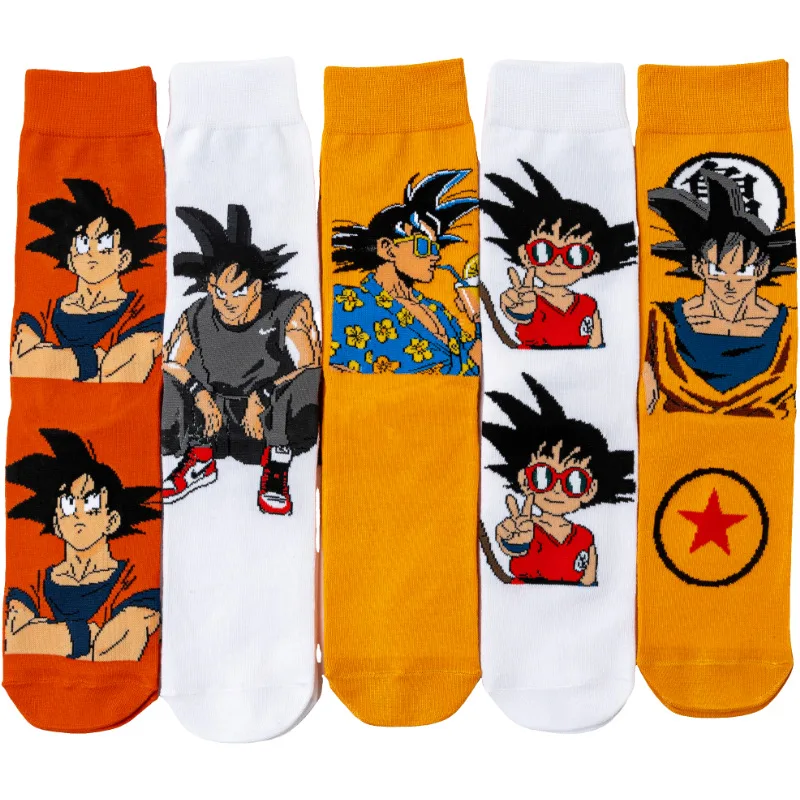 New 1 Pair of DragonBall Anime Men and Women Socks Cartoon Personality Skateboard Socks Cartoon Medium Cotton Neutral Socks
New 1 Pair of DragonBall Anime Men and Women Socks Cartoon Personality Skateboard Socks Cartoon Medium Cotton Neutral Socks