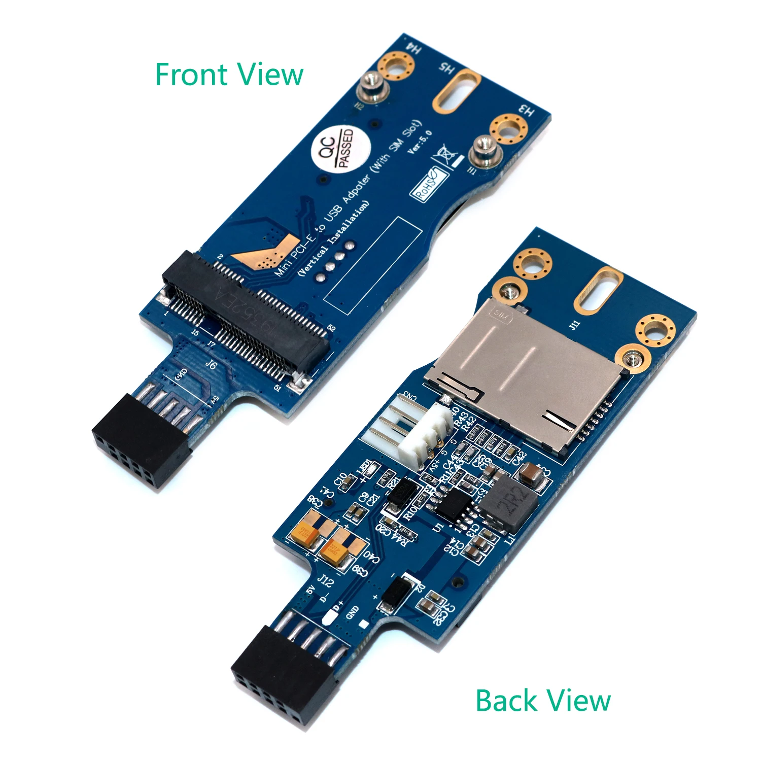 Для настольной встроенной системы Mini PCI-E Wireless to USB со слотом для SIM-карты USB 9-контактный адаптер MINI PCI-E Модуль WWAN LTE Карта адаптера
Для настольной встроенной системы Mini PCI-E Wireless to USB со слотом для SIM-карты USB 9-контактный адаптер MINI PCI-E Модуль WWAN LTE Карта адаптера