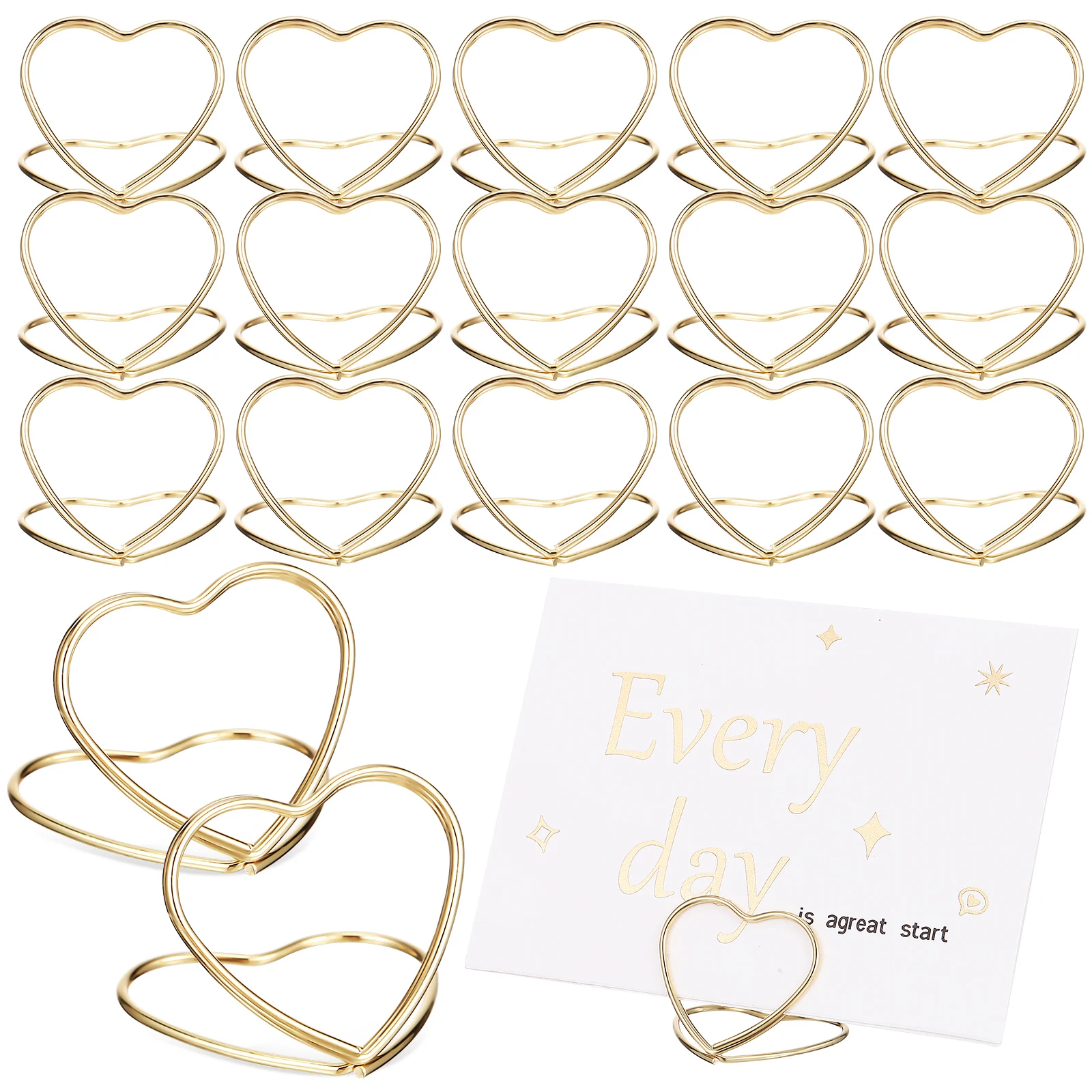 48 Golden Double Heart Table Number Holders Romantic Metal Place Card Wedding Anniversary Desk Picture Stands Sign
48 Golden Double Heart Table Number Holders Romantic Metal Place Card Wedding Anniversary Desk Picture Stands Sign