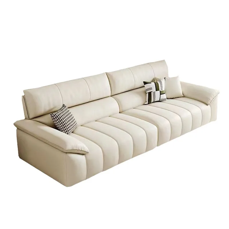 Cat scratching sofa living room small apartment simple modern piano keys straight row sofa
Cat scratching sofa living room small apartment simple modern piano keys straight row sofa