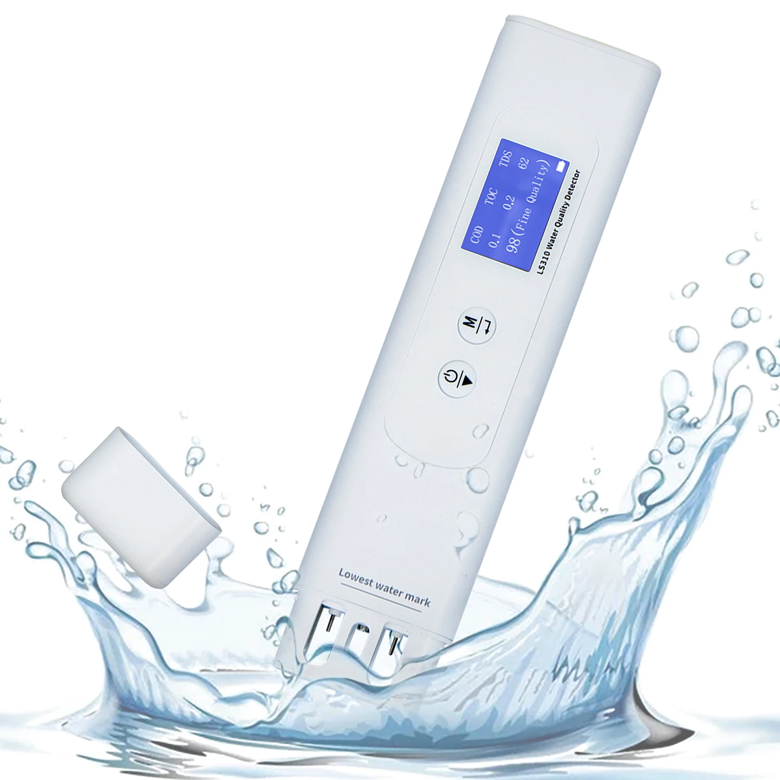 Digital Water Quality Monitor 1.14" TFT Screen Auto Temperature Compensation 68g Portable Pen Tester for Purified Groundwater
Digital Water Quality Monitor 1.14" TFT Screen Auto Temperature Compensation 68g Portable Pen Tester for Purified Groundwater