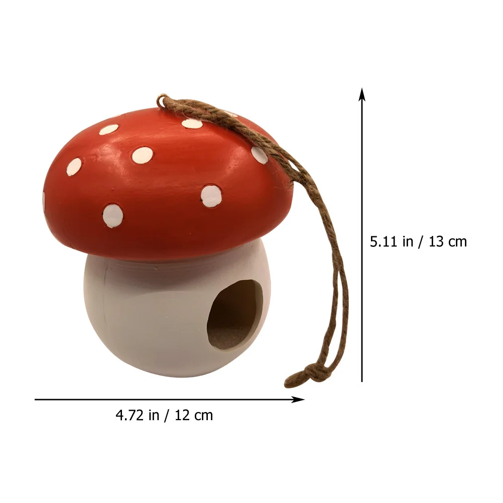 Resin Hanging Mushroom Bird Feeder Wild Bird Food Dispenser Garden Decorative Feeder for Backyard Window
Resin Hanging Mushroom Bird Feeder Wild Bird Food Dispenser Garden Decorative Feeder for Backyard Window