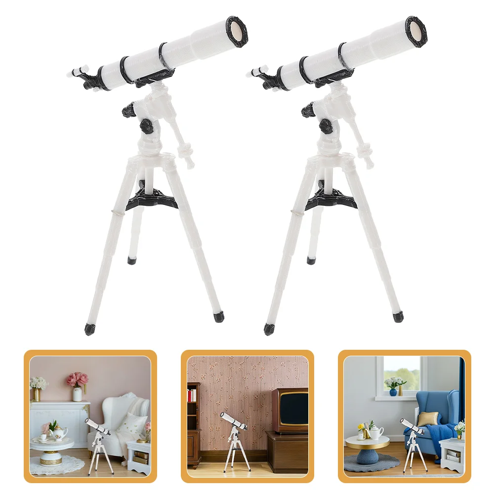 2 Pcs Trinkets Astronomical Telescope Model Child Toddler Toys Miniature House Kit Plastic Portable DIY Dollhouse
2 Pcs Trinkets Astronomical Telescope Model Child Toddler Toys Miniature House Kit Plastic Portable DIY Dollhouse