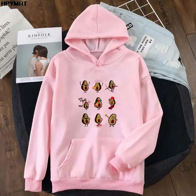 Autumn Winter Streetwear Cute avocado Print Hoodies Pullovers Fashion Harajuku Long sleeve Hoodie Women Loose Sweatshirt Female
Autumn Winter Streetwear Cute avocado Print Hoodies Pullovers Fashion Harajuku Long sleeve Hoodie Women Loose Sweatshirt Female