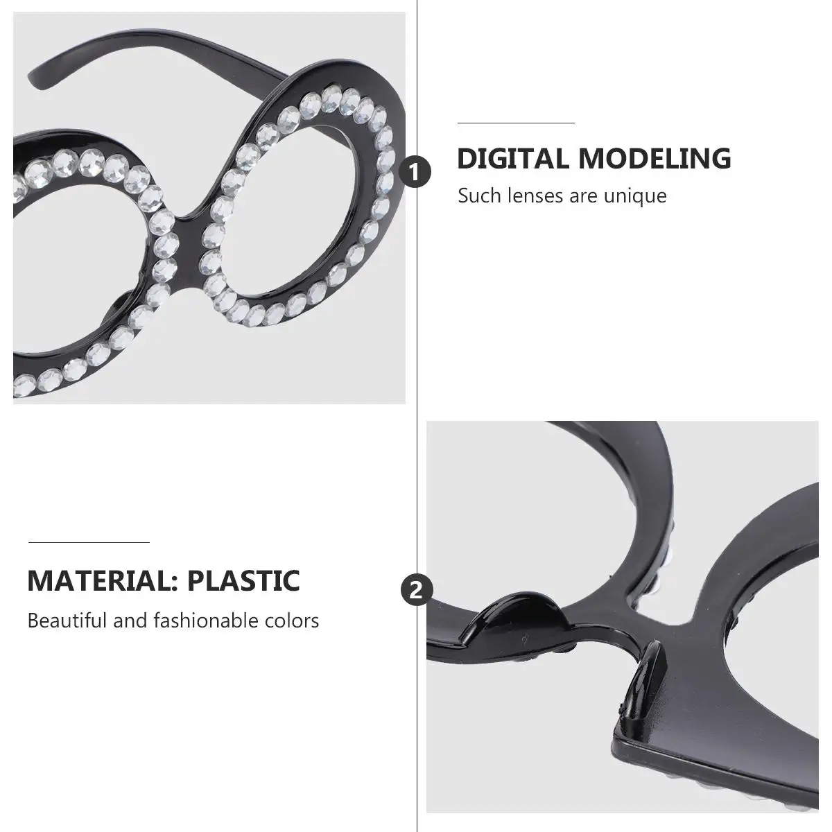 Glasses for Birthday Decor Happy New Year Plastic Disco Accessory Lightweight Stylish Props
Glasses for Birthday Decor Happy New Year Plastic Disco Accessory Lightweight Stylish Props