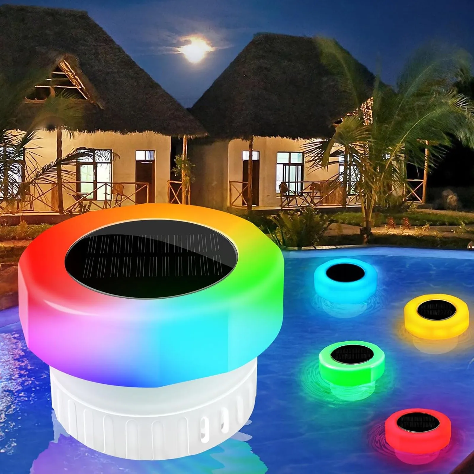 Solar Floating Chlorine Dispenser Colorful Downlight Tub Chlorine Floater Swimming Pool Chlorine Tablet Dispenser Water Cleaner
Solar Floating Chlorine Dispenser Colorful Downlight Tub Chlorine Floater Swimming Pool Chlorine Tablet Dispenser Water Cleaner