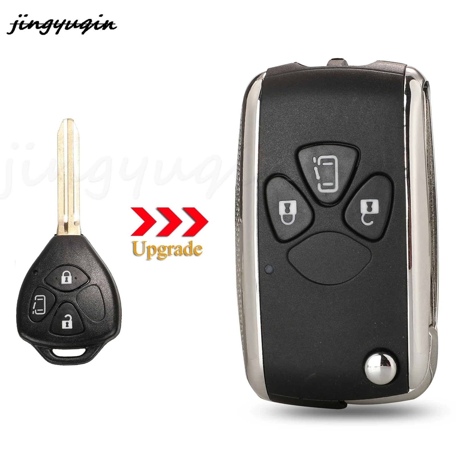 jingyuqin 3/4 Buttons Modified Flip Remote Car key Shell For Toyota Alphard 2005 - 2009 Corolla RAV4 Camry Avlon
jingyuqin 3/4 Buttons Modified Flip Remote Car key Shell For Toyota Alphard 2005 - 2009 Corolla RAV4 Camry Avlon