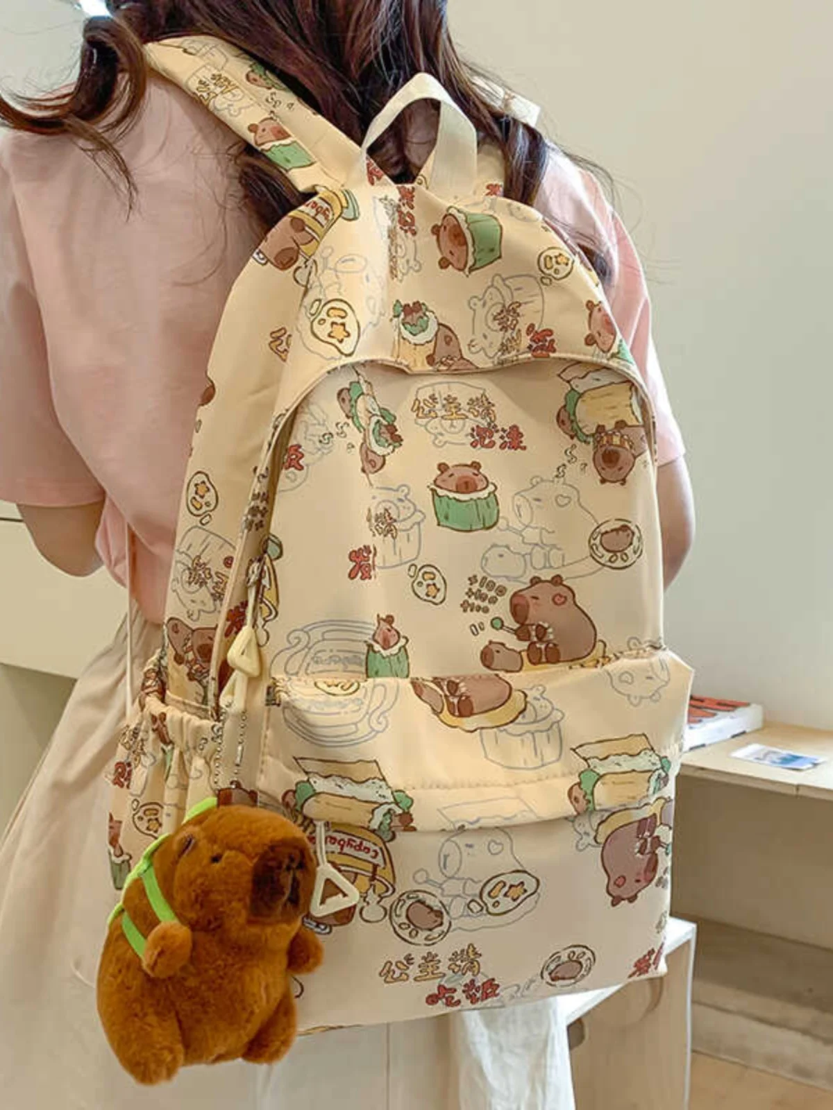 Lightweight Backpack Printed School Bag Dual Shoulder Travel Bag for Junior High And College Students Cartoon Animal Design
Lightweight Backpack Printed School Bag Dual Shoulder Travel Bag for Junior High And College Students Cartoon Animal Design