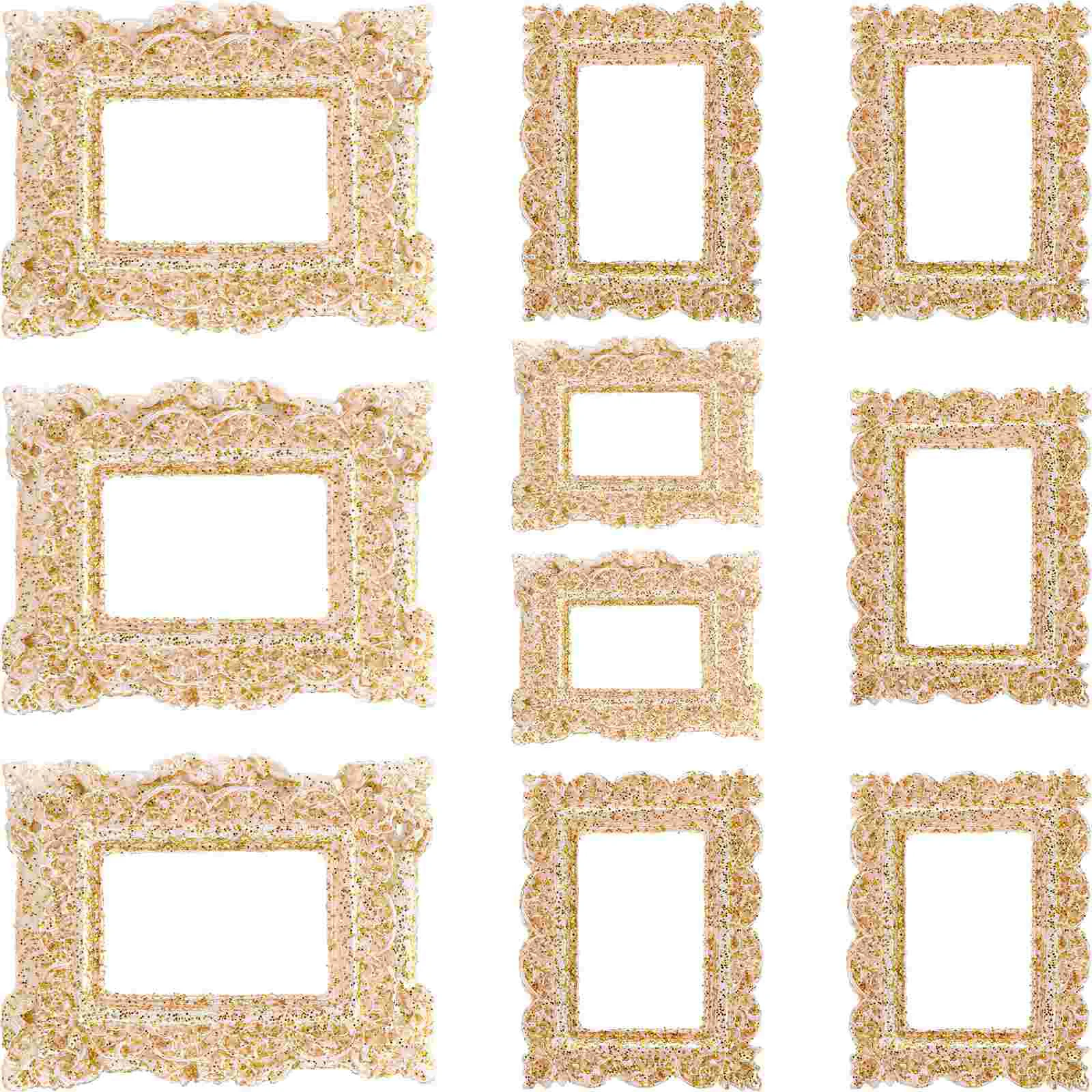 10 Pcs Mini Resin Photo Frame Decorative Accessories Vintage Craft naments Elegant Carving Edges Perfect for Phone Case
10 Pcs Mini Resin Photo Frame Decorative Accessories Vintage Craft naments Elegant Carving Edges Perfect for Phone Case