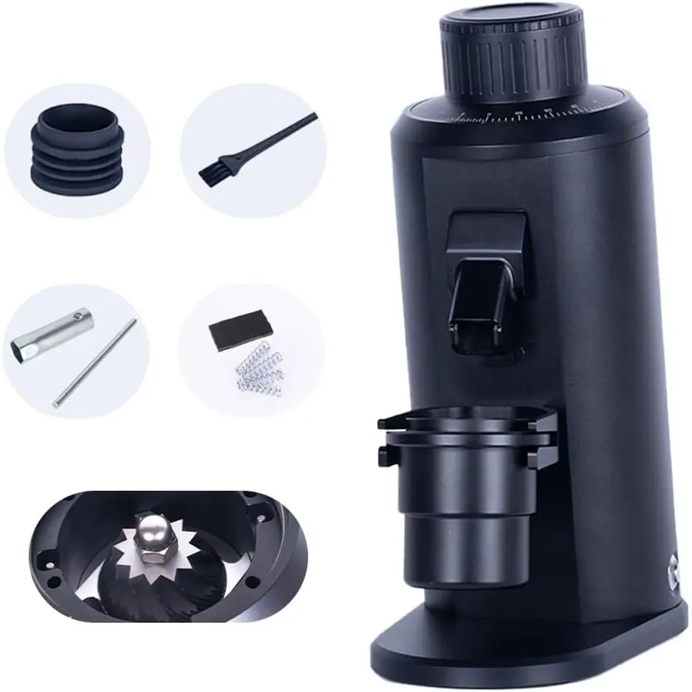 8oz Single-Serve Coffee Grinder with 12-Core Conical Burrs, Stepless Adjustment, Anti-Static, 150W, 250 RPM (Black)
8oz Single-Serve Coffee Grinder with 12-Core Conical Burrs, Stepless Adjustment, Anti-Static, 150W, 250 RPM (Black)