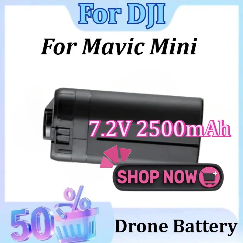 7.2V 2500mAh for DJI Mavic Mini Drone Smart Flight Accessories High Quality Flight Time 30 Minutes New Upgraded Drone Battery
7.2V 2500mAh for DJI Mavic Mini Drone Smart Flight Accessories High Quality Flight Time 30 Minutes New Upgraded Drone Battery