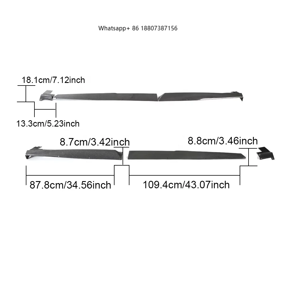 Dry Carbon Fiber Side Skirt forAudi RSQ8 2021 Version RSQ8 Side Skirt Extended Version
Dry Carbon Fiber Side Skirt forAudi RSQ8 2021 Version RSQ8 Side Skirt Extended Version