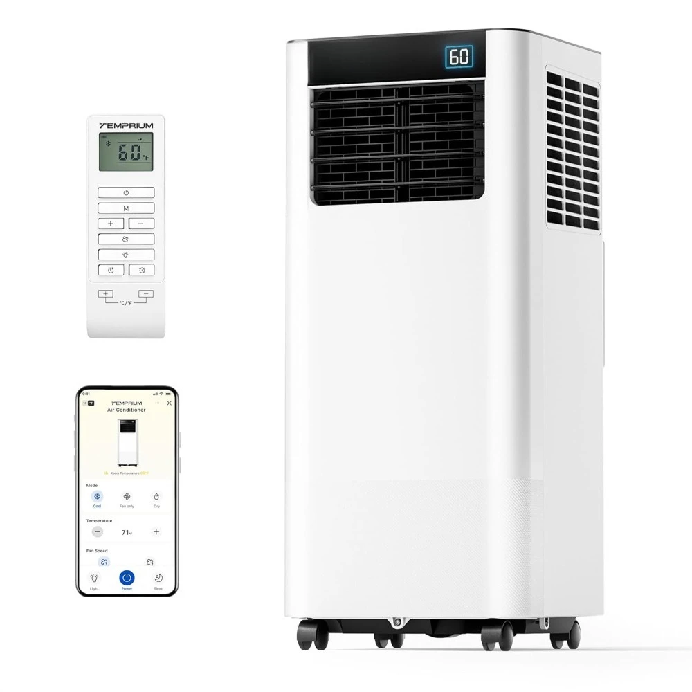 10,000 BTU Portable Air Conditioner, Smart Portable AC Unit for rooms up to 450 sq. ft., 3-in-1 Standing Air, Customized
10,000 BTU Portable Air Conditioner, Smart Portable AC Unit for rooms up to 450 sq. ft., 3-in-1 Standing Air, Customized