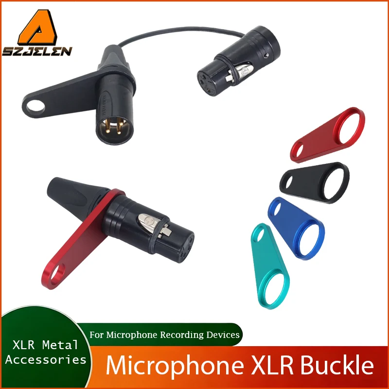 1PC XLR Audio Connector With Aluminum Buckle, anti pull XLR Cable Stress Relief Clip, for Microphone Recording Equipment
1PC XLR Audio Connector With Aluminum Buckle, anti pull XLR Cable Stress Relief Clip, for Microphone Recording Equipment