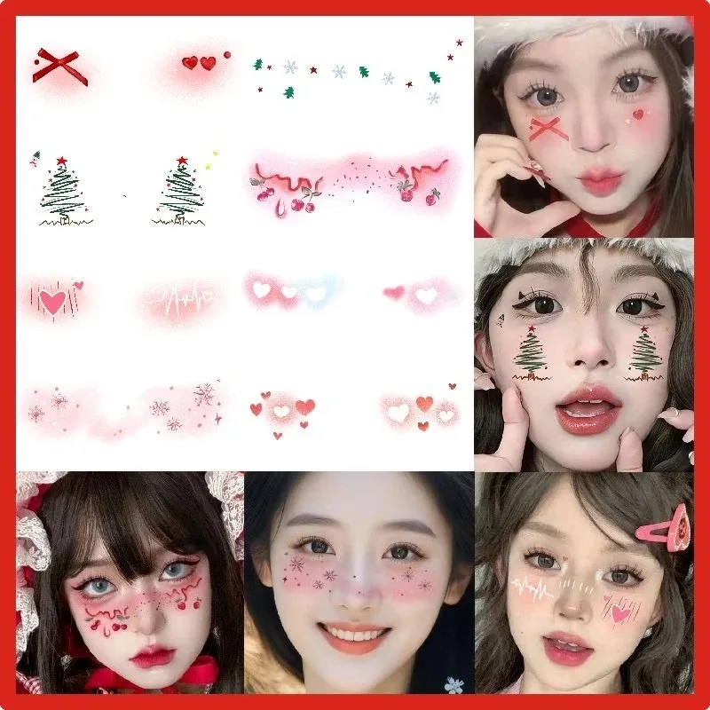 Christmas Temporary Tattoos Set Cute Elk Powder Blusher Color Painting Waterproof Fake Tattoo Sticker Face Decoration Party
Christmas Temporary Tattoos Set Cute Elk Powder Blusher Color Painting Waterproof Fake Tattoo Sticker Face Decoration Party