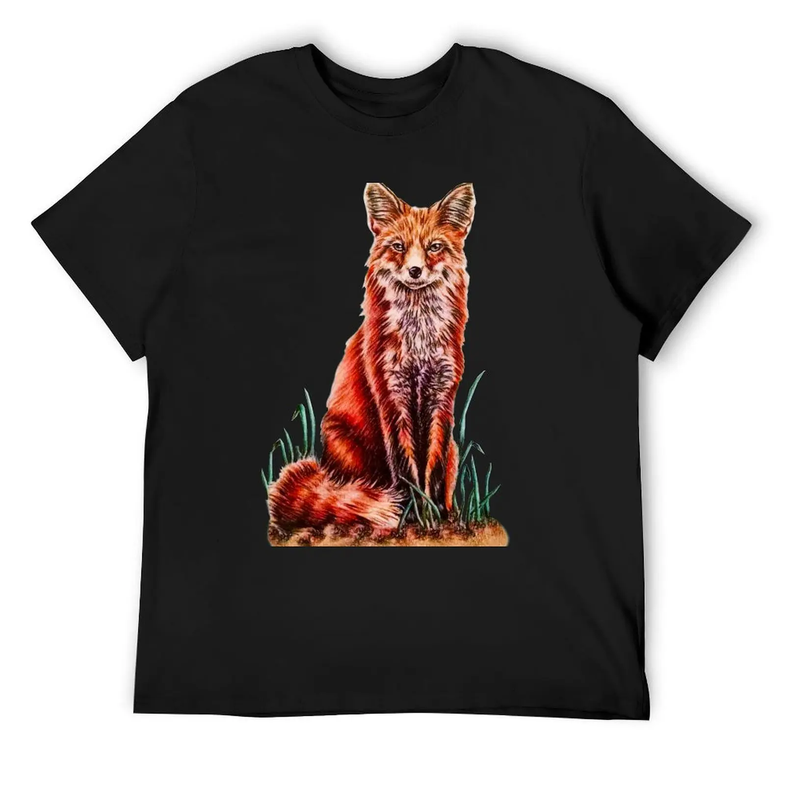 Red Fox Woodland Animal Drawing on Grass T-Shirt Funny t-shirts blue archive oversizeds shirts men graphic
Red Fox Woodland Animal Drawing on Grass T-Shirt Funny t-shirts blue archive oversizeds shirts men graphic