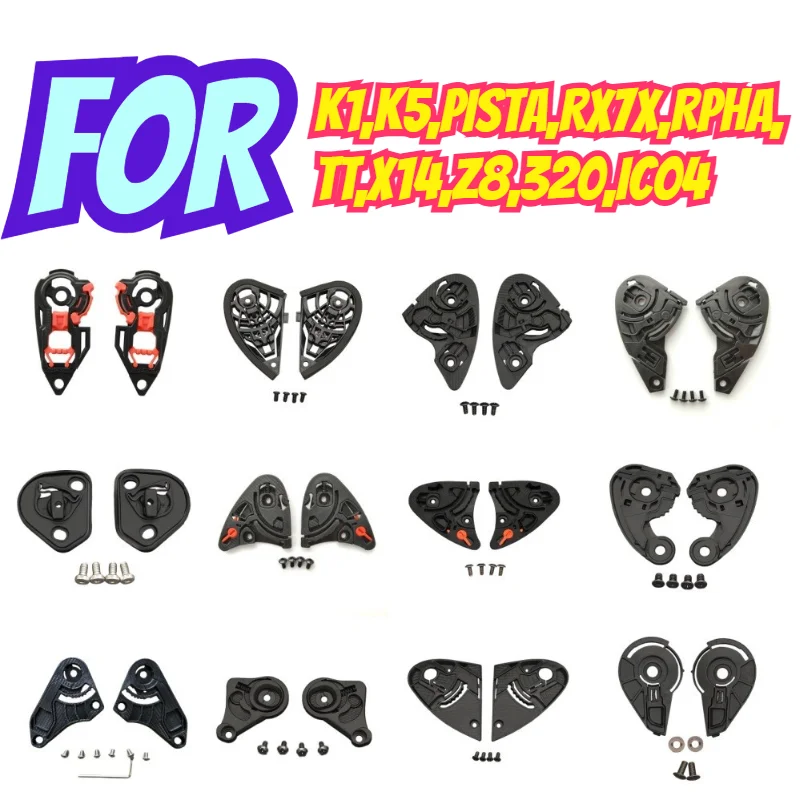 1Pair Helmet Base Quick ReleaseBuckle Adapter Flip-up Helmet Parts Compatible with K1 K5 PISTA RX7X Rpha TT X14 Z8 320 IC04 and
1Pair Helmet Base Quick ReleaseBuckle Adapter Flip-up Helmet Parts Compatible with K1 K5 PISTA RX7X Rpha TT X14 Z8 320 IC04 and