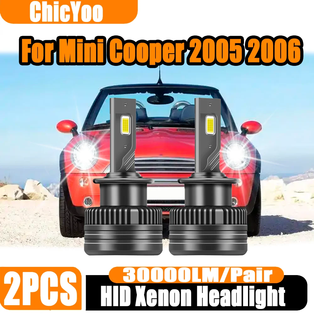 2PCS 120W High Power HID Xenon Lights 30000LM Canbus LED Headlight Bulbs 6000K Super White Auto Lamps For Mini Cooper 2005 2006
2PCS 120W High Power HID Xenon Lights 30000LM Canbus LED Headlight Bulbs 6000K Super White Auto Lamps For Mini Cooper 2005 2006