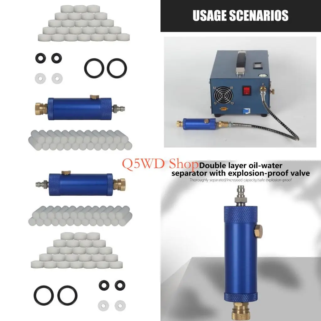 Q5WD 30Mpa Air Compressor Filter Double layer Water and Oil Separator Regulator
Q5WD 30Mpa Air Compressor Filter Double layer Water and Oil Separator Regulator
