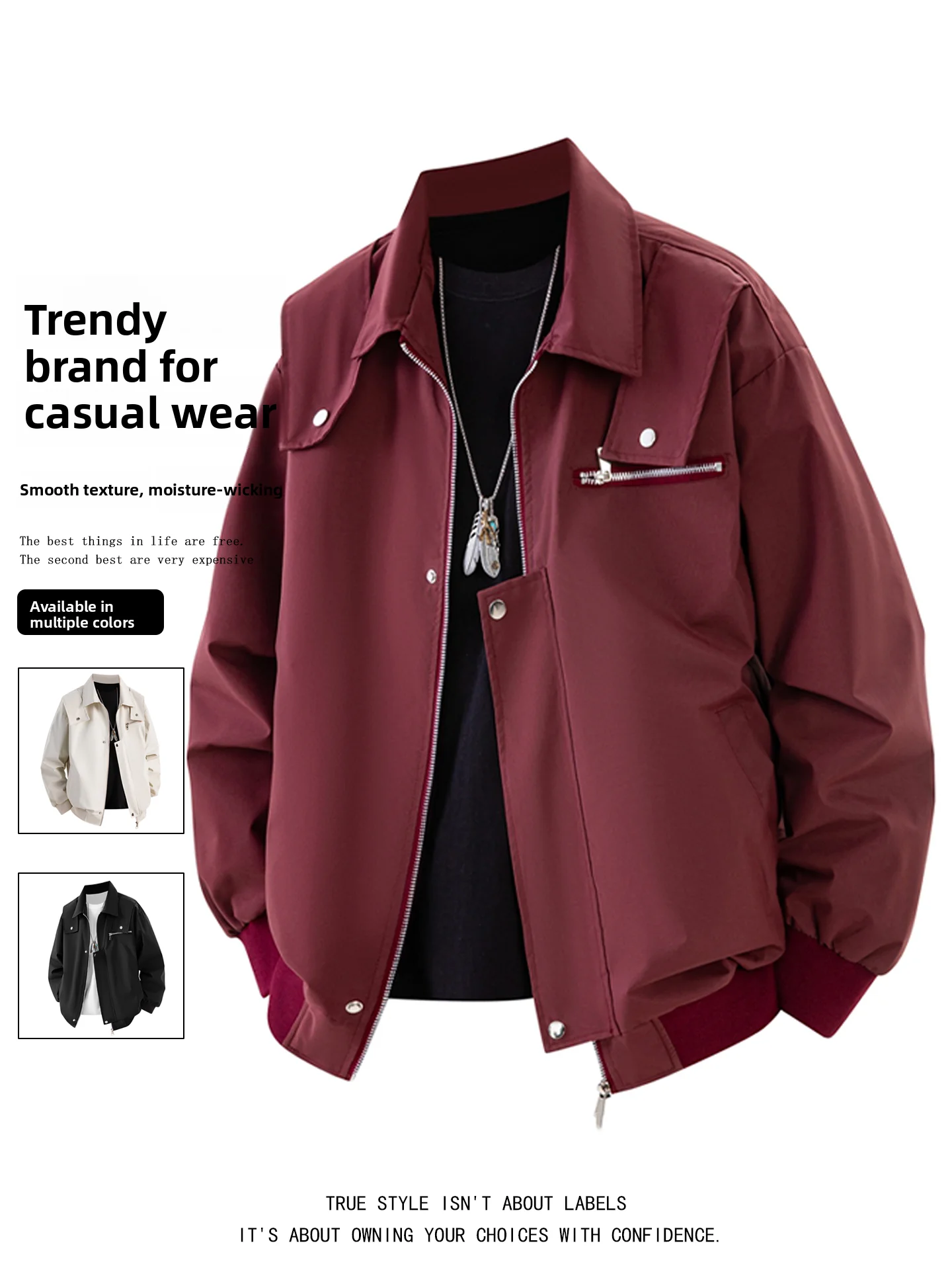 American Sle Workwear Jaet Men's Autumn New High Sensation Cool Couple Baseball Suit Casual Faion Polyester Nylon Co...
American Sle Workwear Jaet Men's Autumn New High Sensation Cool Couple Baseball Suit Casual Faion Polyester Nylon Co...