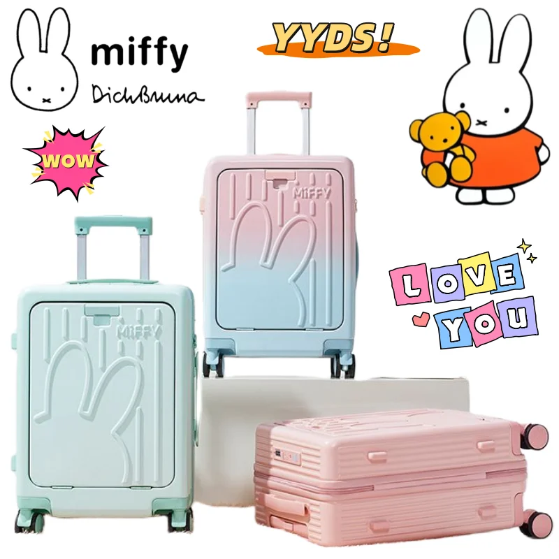New Miffy 2D‑style creative front‑opening zipper travel suitcase anime‑themed merchandise cartoon large‑capacity rolling luggage
New Miffy 2D‑style creative front‑opening zipper travel suitcase anime‑themed merchandise cartoon large‑capacity rolling luggage