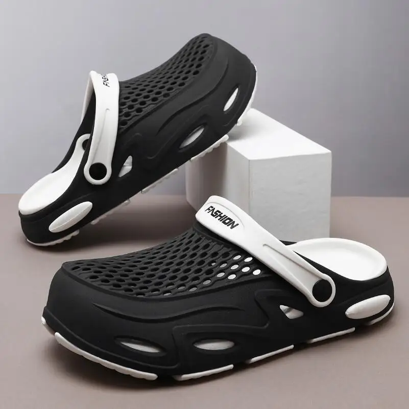 New Design Sandals for Men Thick Bottom Fashion Slippers Mens Garden Shoes Solid Color Breathable Clogs Casual Beach Shoes
New Design Sandals for Men Thick Bottom Fashion Slippers Mens Garden Shoes Solid Color Breathable Clogs Casual Beach Shoes