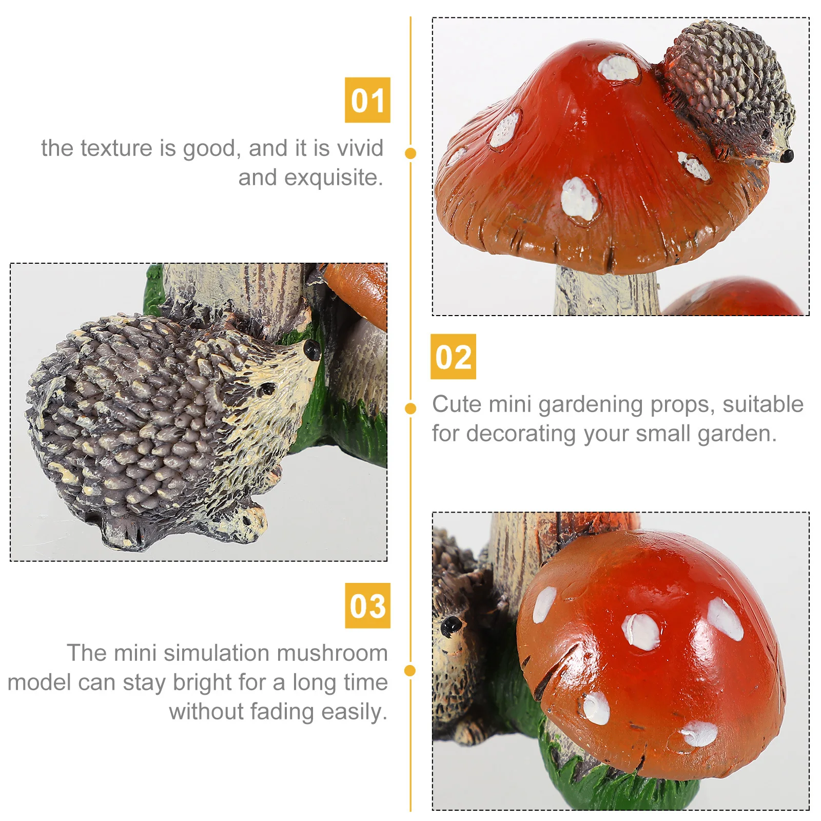 1Pcs Hedgehog Mushroom Ornament Waterproof Durable Ceramic Handicraft Micro Landscape Potted Plant Decor Bright Mini Simulation
1Pcs Hedgehog Mushroom Ornament Waterproof Durable Ceramic Handicraft Micro Landscape Potted Plant Decor Bright Mini Simulation