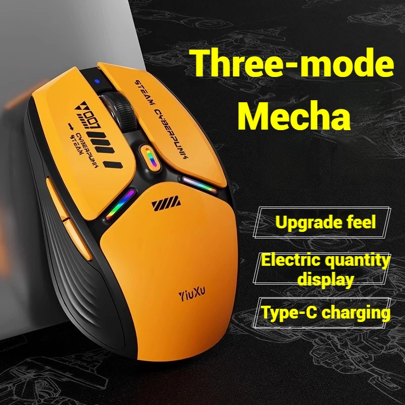 Wireless Gaming Mouse Many Buttons Three-Modes Sweat Fingerprint-Resistant Ultra Light Low Latency Mecha Style Game Accessories
Wireless Gaming Mouse Many Buttons Three-Modes Sweat Fingerprint-Resistant Ultra Light Low Latency Mecha Style Game Accessories