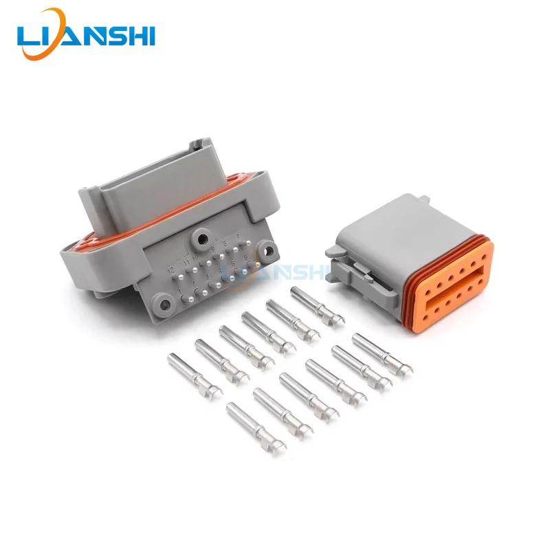 DT13-12PA 12Pin Car Waterproof Connector PCB Right Angle Pin Socket for Vehicle Circuit Board Wiring Harness
DT13-12PA 12Pin Car Waterproof Connector PCB Right Angle Pin Socket for Vehicle Circuit Board Wiring Harness
