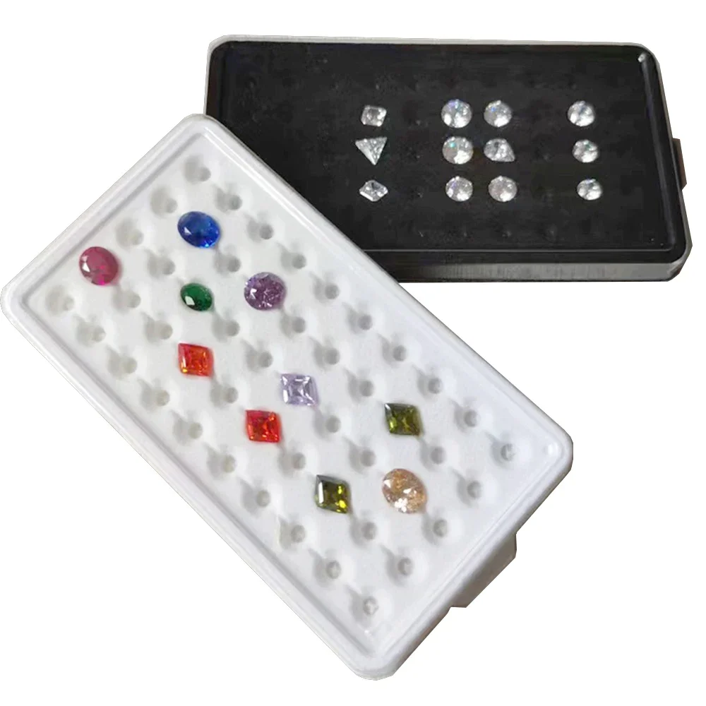 6.5-10mm Diamond Jewelry Storage Box 50 Grids Gems Organizer Case Stone Display Packaging Holder Tray Gemstone Display Box
6.5-10mm Diamond Jewelry Storage Box 50 Grids Gems Organizer Case Stone Display Packaging Holder Tray Gemstone Display Box