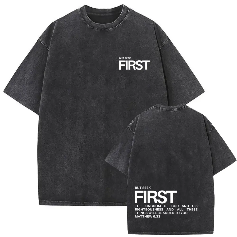 Jesus But Seek First The Kingdom of God and His Righteousness and All These Things Will Be Added To You Matthew 6:33 Washed Tees
Jesus But Seek First The Kingdom of God and His Righteousness and All These Things Will Be Added To You Matthew 6:33 Washed Tees