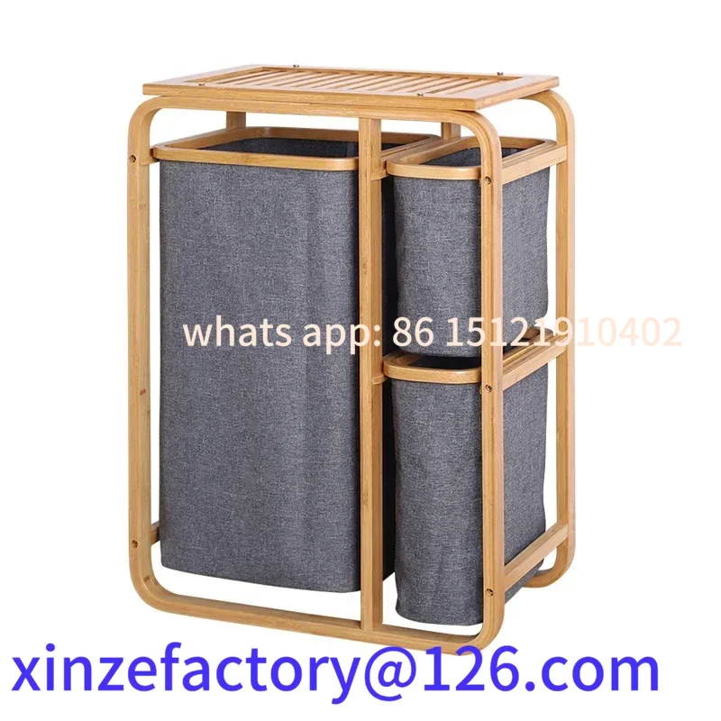 Customizable Bamboo Laundry Basket with 3 Collapsible Pull-Out Bags Storage Organizer Laundry Hamper for Bedroom Bathroom Laundr
Customizable Bamboo Laundry Basket with 3 Collapsible Pull-Out Bags Storage Organizer Laundry Hamper for Bedroom Bathroom Laundr