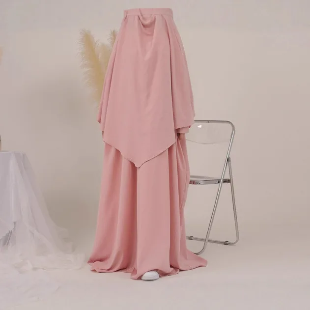 2-х предметный креповый набор Абая с 2-слойным бриллиантом Химар Скромный Ид Рамадан Французские мусульманские женщины Исламская оптовая продажа Закрытая молитва Абая
2-х предметный креповый набор Абая с 2-слойным бриллиантом Химар Скромный Ид Рамадан Французские мусульманские женщины Исламская оптовая продажа Закрытая молитва Абая