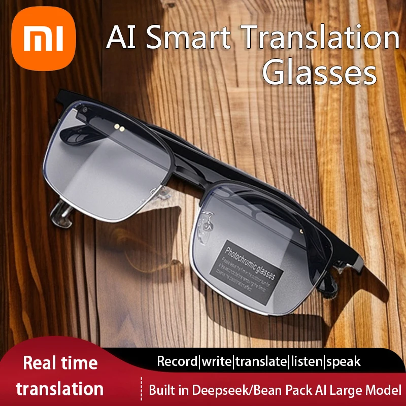 Xiaomi AI Smart Translation Glasses Simultaneous Interpretation Real Time Conference Portable Headset Wireless Bluetooth Glasses
Xiaomi AI Smart Translation Glasses Simultaneous Interpretation Real Time Conference Portable Headset Wireless Bluetooth Glasses