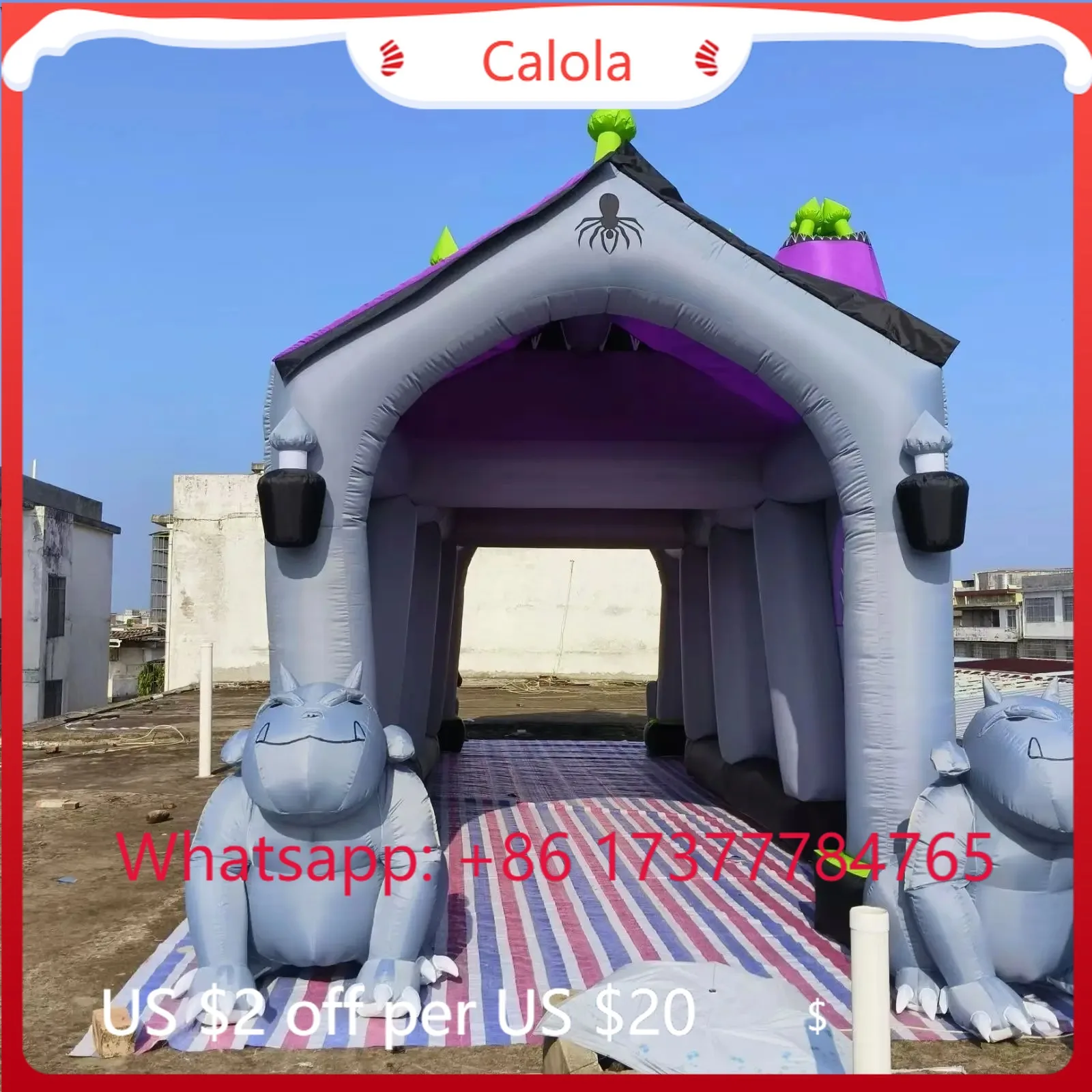 Oxford Material Inflatable Halloween Haunted House Tent Customized with Air Blower Outdoor Entertainment
Oxford Material Inflatable Halloween Haunted House Tent Customized with Air Blower Outdoor Entertainment