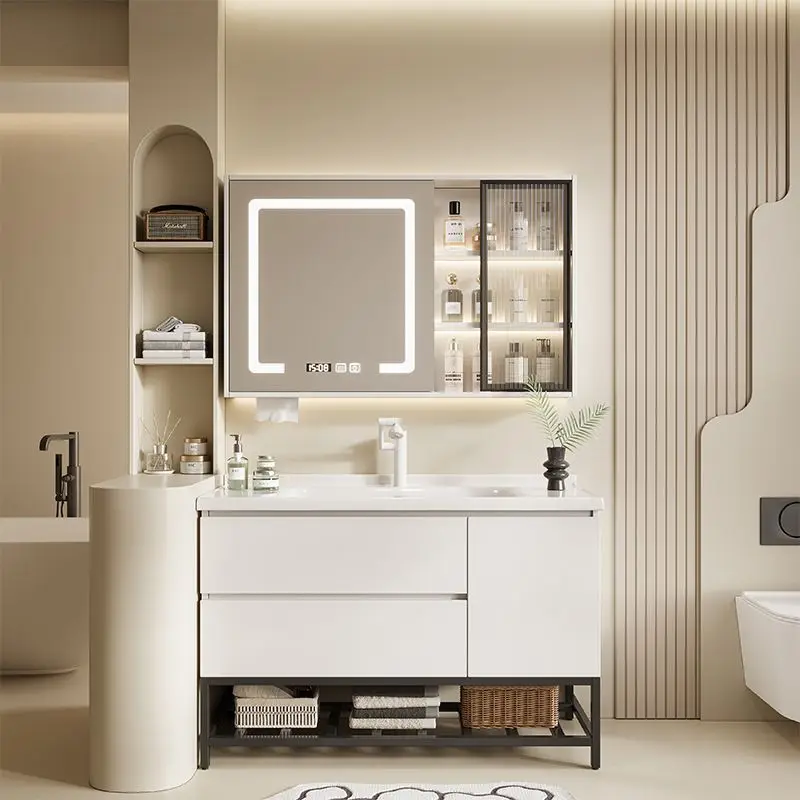 Bathroom wash basin solid wood wash modern smart washbasin combination ceramic integrated bathroom
Bathroom wash basin solid wood wash modern smart washbasin combination ceramic integrated bathroom