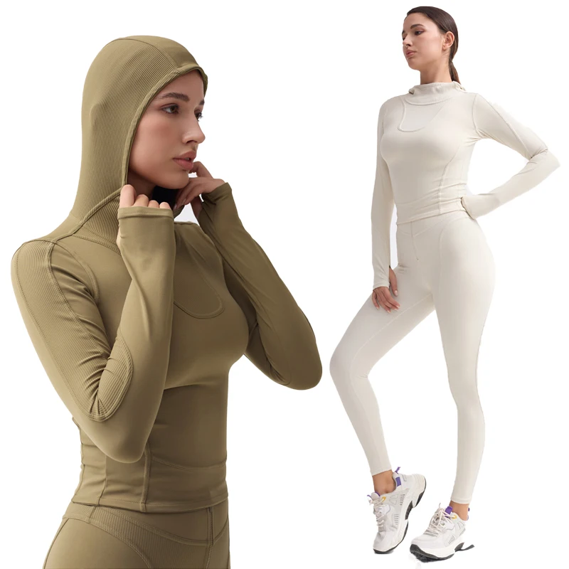 Wome Yoga Set Ribbed Muslim Fitness Outfit Sports Hoodie Stretch Gym Leggings Quick Dry Ski Suit Workout Suit Women Sportswear
Wome Yoga Set Ribbed Muslim Fitness Outfit Sports Hoodie Stretch Gym Leggings Quick Dry Ski Suit Workout Suit Women Sportswear
