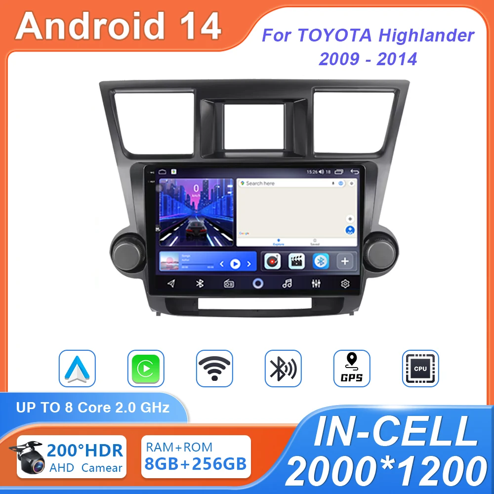 Автомобильный Android 14 для Toyota Highlander 2009 2010 2011 2012 2013 2014 Мультимедийный стерео автомобильный плеер Навигация GPS BT QLED 4G WIFI
Автомобильный Android 14 для Toyota Highlander 2009 2010 2011 2012 2013 2014 Мультимедийный стерео автомобильный плеер Навигация GPS BT QLED 4G WIFI