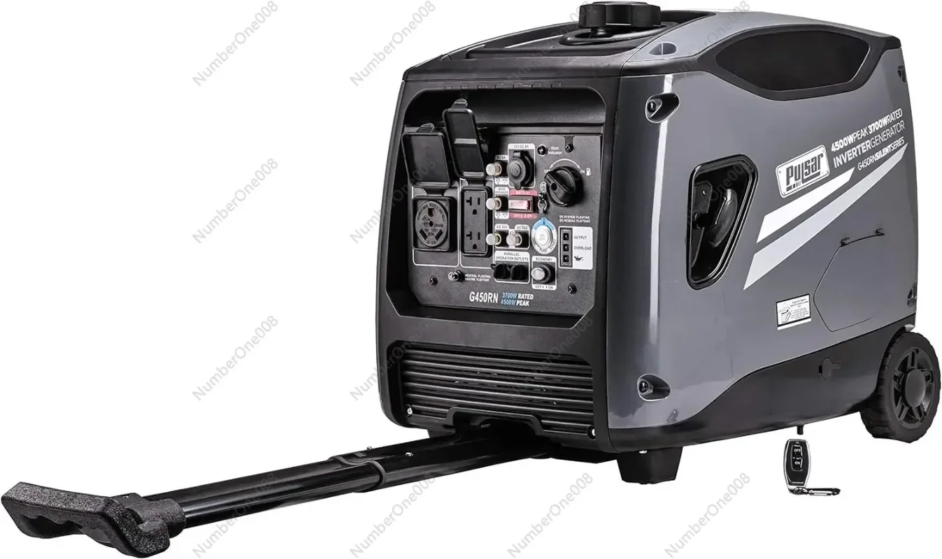 4500W Super Quiet Portable Inverter Generator with Remote Start & Parallel Capability RV Ready CARB Compliant
4500W Super Quiet Portable Inverter Generator with Remote Start & Parallel Capability RV Ready CARB Compliant