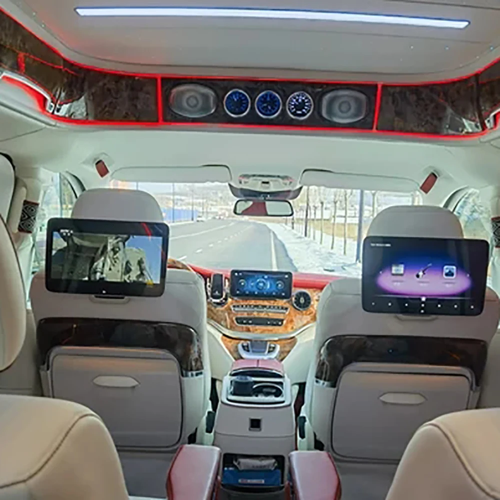 Car Monitor For Mercedes-Benz GLC GLE GLS S E V-Class Android 12.0 Rear Seat Entertainment System WiFi Flat Headrest TV Display
Car Monitor For Mercedes-Benz GLC GLE GLS S E V-Class Android 12.0 Rear Seat Entertainment System WiFi Flat Headrest TV Display