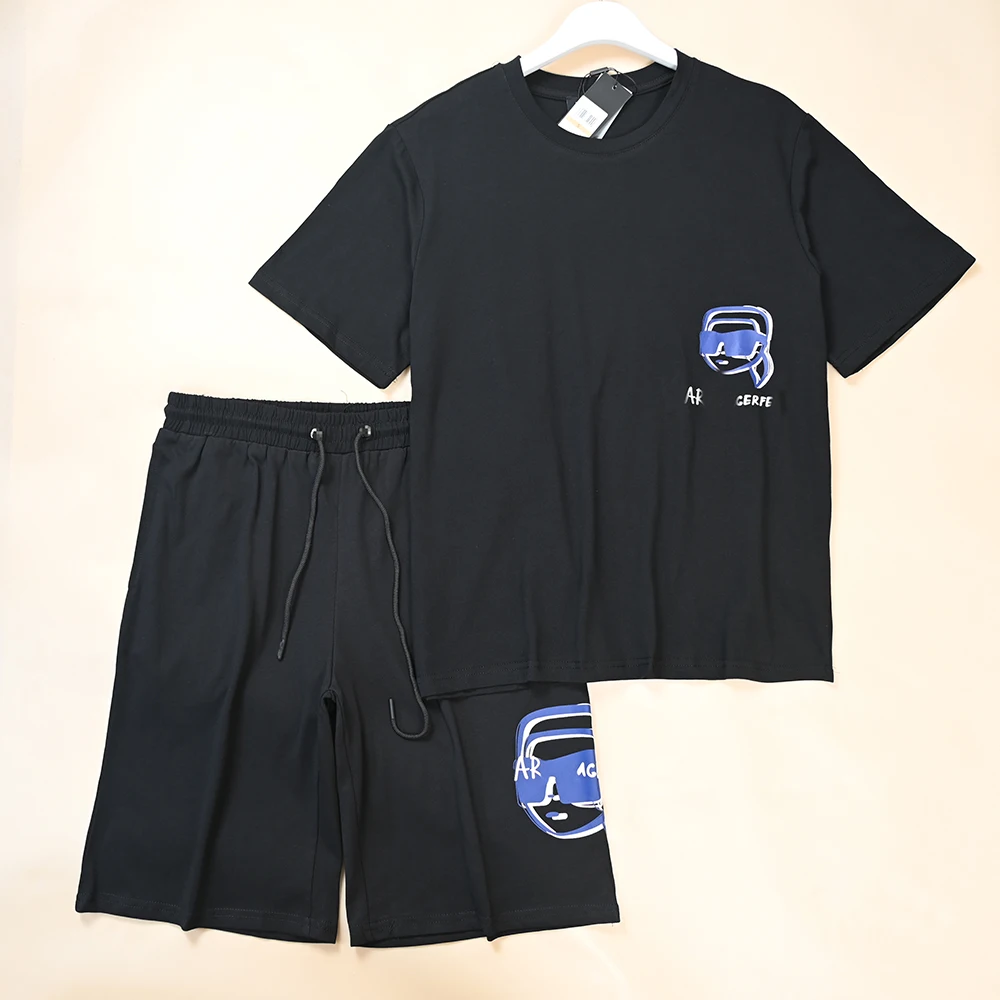 Men's Cotton Casual round Neck Short Sleeve T-Shirt And Shorts Set Summer New Style Comfortable Breathable Youth Fashion
Men's Cotton Casual round Neck Short Sleeve T-Shirt And Shorts Set Summer New Style Comfortable Breathable Youth Fashion
