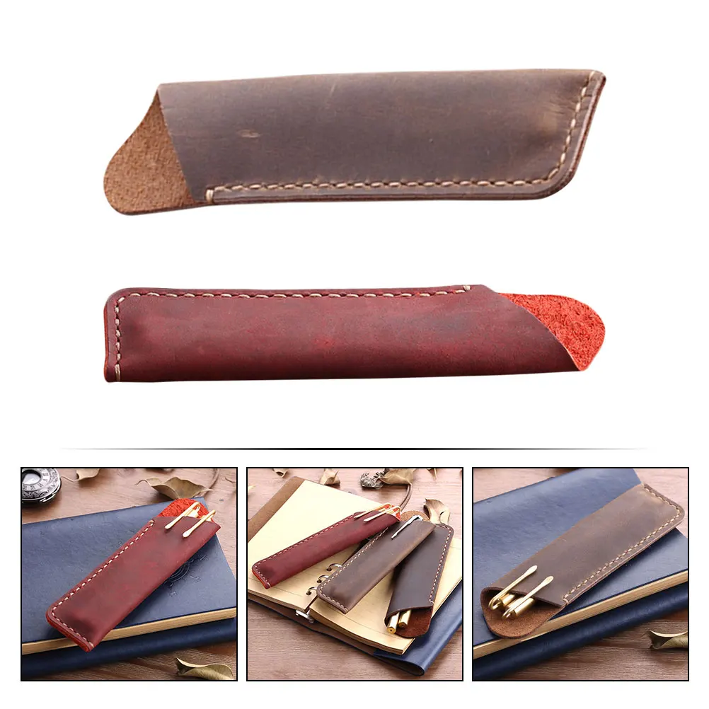 2 PCS Pencil Case Cowhide Covers Holders Manual Cases Vintage Gift Boxes Hand-made
2 PCS Pencil Case Cowhide Covers Holders Manual Cases Vintage Gift Boxes Hand-made