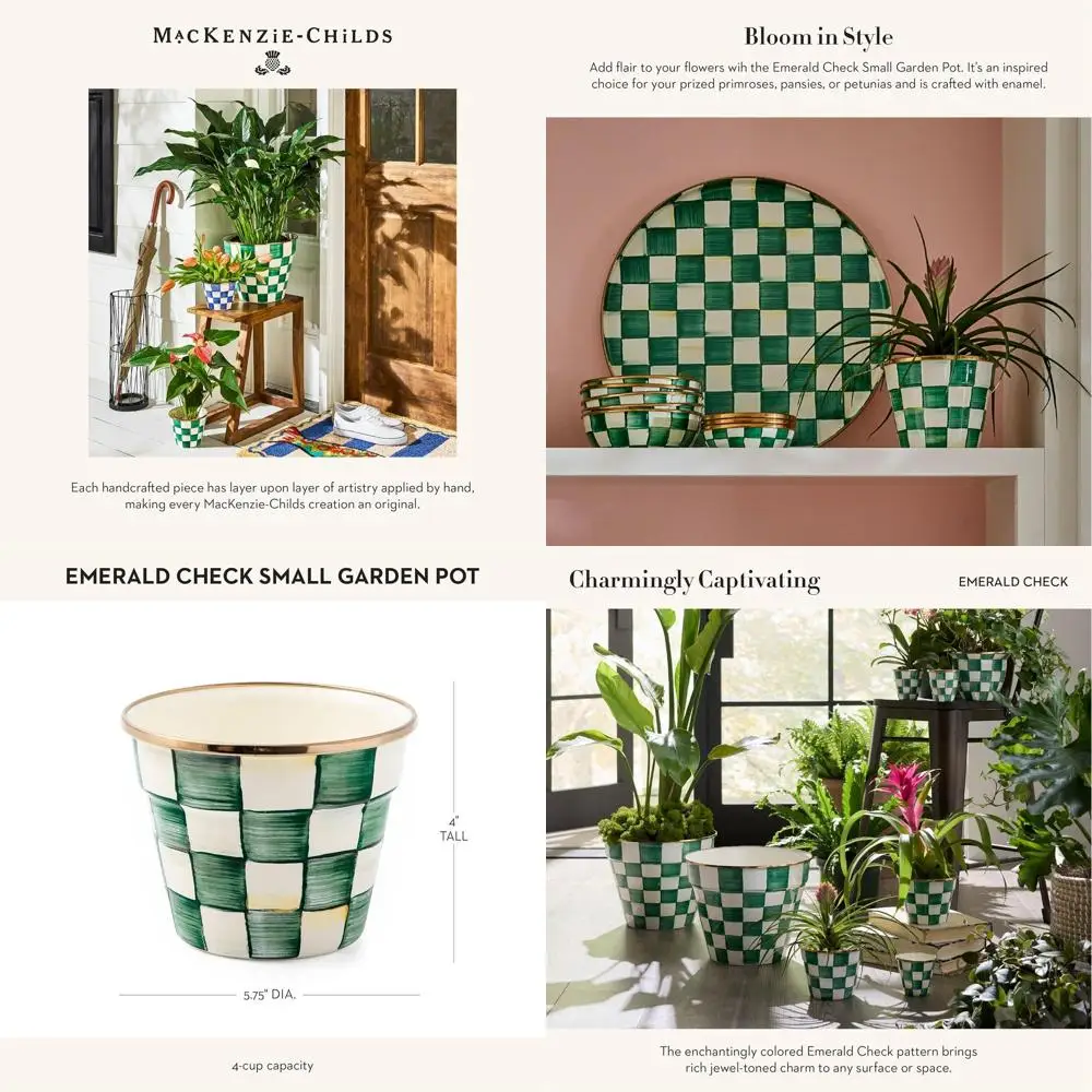 Эмалированный садовый горшок, декоративное горшок, уличный цветочный горшок, маленький, зелено-белый изумрудный клетчатый узор
Эмалированный садовый горшок, декоративное горшок, уличный цветочный горшок, маленький, зелено-белый изумрудный клетчатый узор