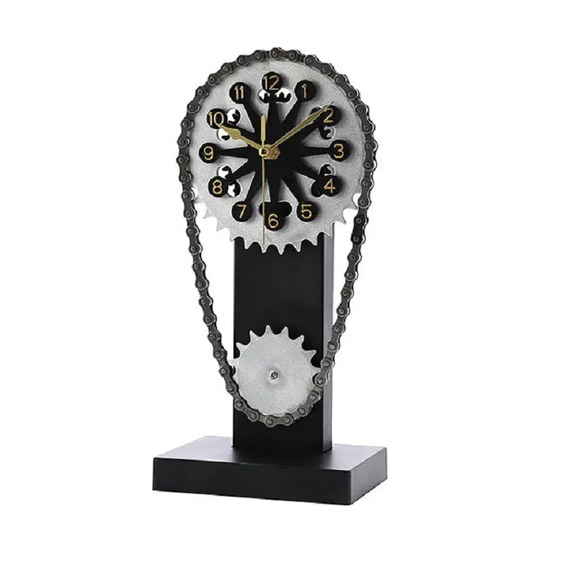 Chain Seat Clock Retro Rotating Gear Mechanical Clock Metal Mechanical Wind Pendant Gift
Chain Seat Clock Retro Rotating Gear Mechanical Clock Metal Mechanical Wind Pendant Gift