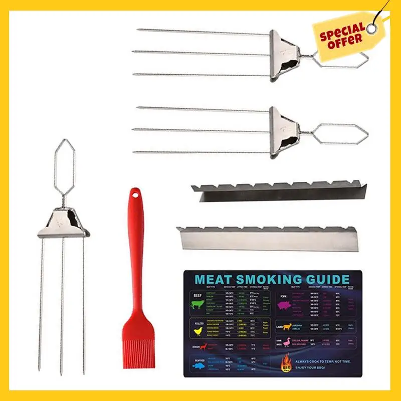 A96K-3 Way Grill Skewers Shrimp Skewers Set For Grilling Reusable Semi-Automatic BBQ Fork Kebab Stick Outdoor
A96K-3 Way Grill Skewers Shrimp Skewers Set For Grilling Reusable Semi-Automatic BBQ Fork Kebab Stick Outdoor