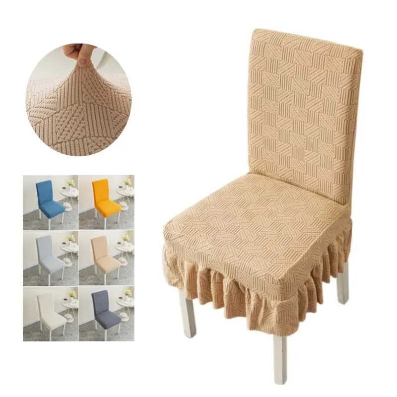 1/2/4/6pcs Jacquard Dining Chair Cover Elastic Pure Color Chair Slipcover Dust-proof Seat Covers Furniture Protector for Wedding
1/2/4/6pcs Jacquard Dining Chair Cover Elastic Pure Color Chair Slipcover Dust-proof Seat Covers Furniture Protector for Wedding